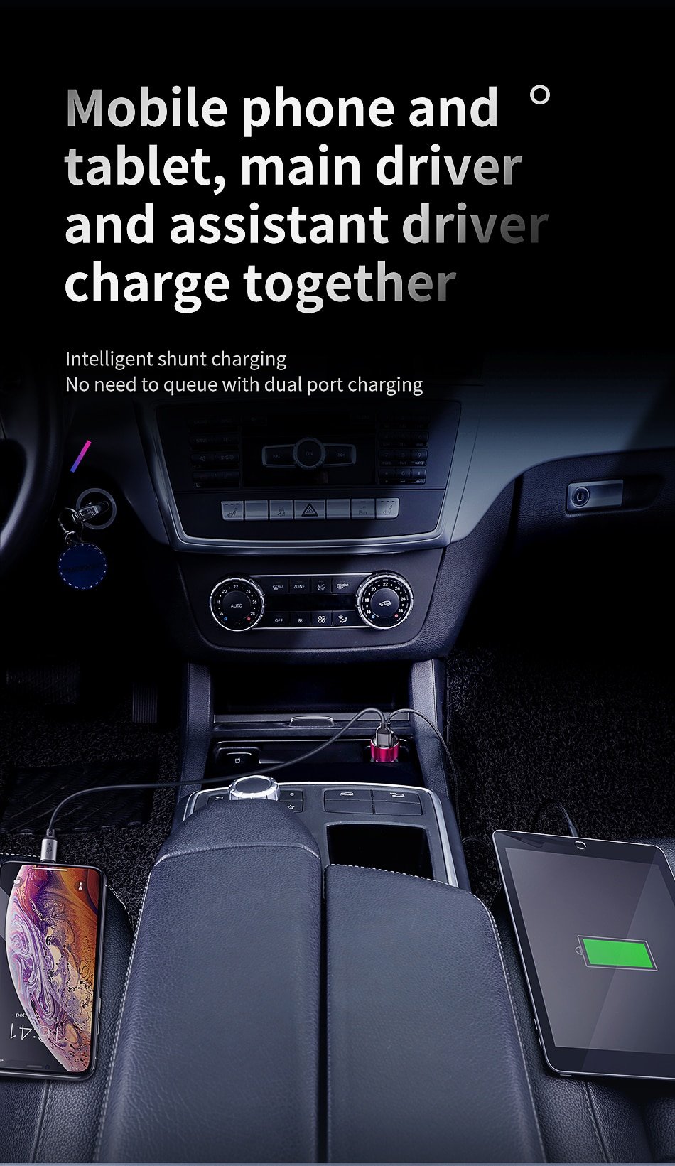 Quick Charge 3.0 USB Car Charger