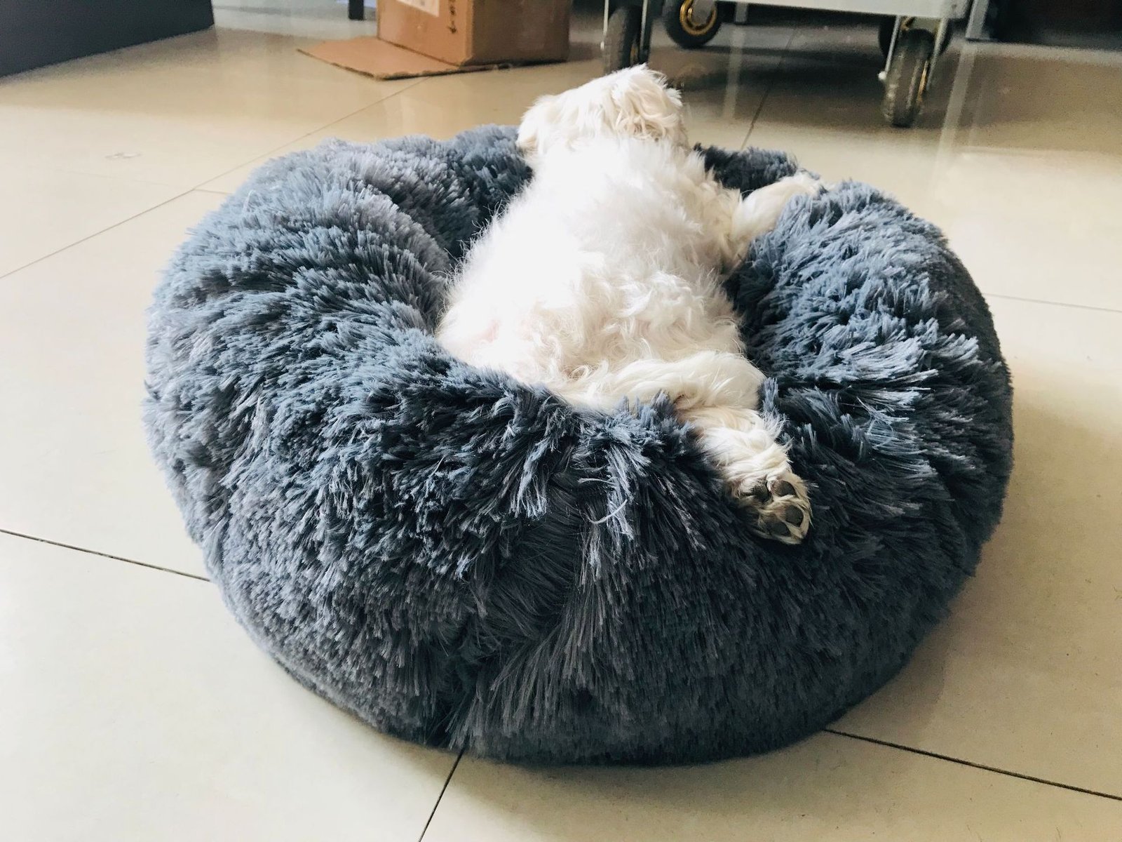 Round Plush Soft Bed for Pets