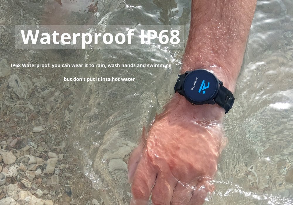 Men's Round IP68 Waterproof Fitness Smart Watch