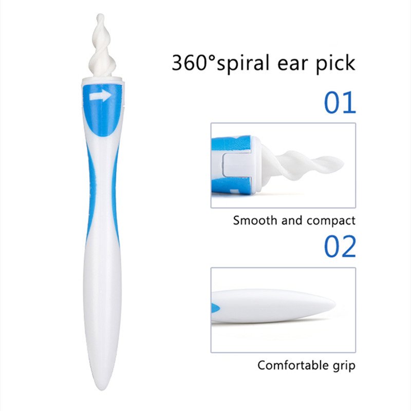 2022 Hot Ear Cleaner Silicon Ear Spoon Tool Set 16 Pcs Care Soft Spiral For Ears Cares Health Tools Cleaner Ear Wax Removal Tool